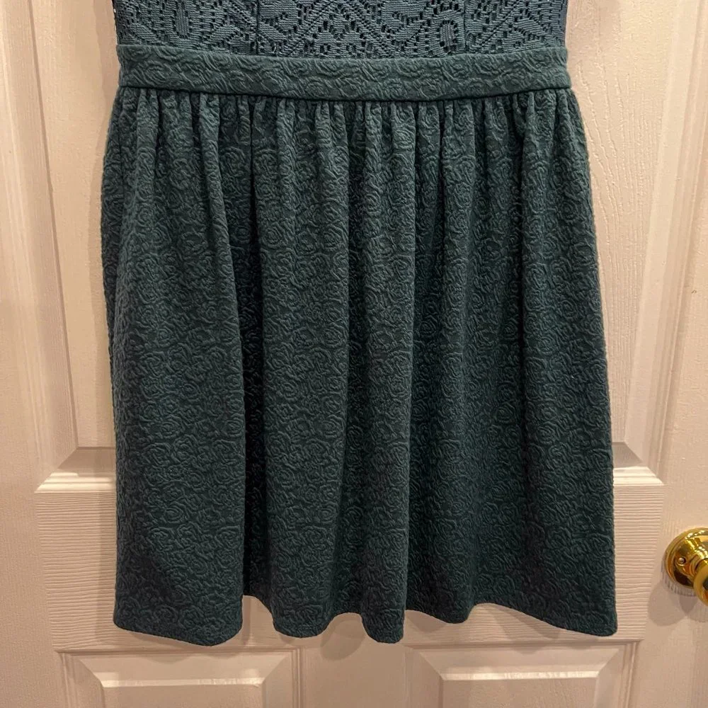 NWT Target Xhilaration Women's High Neck A-Line Dress in Pine, Size M - Picture 7 of 8